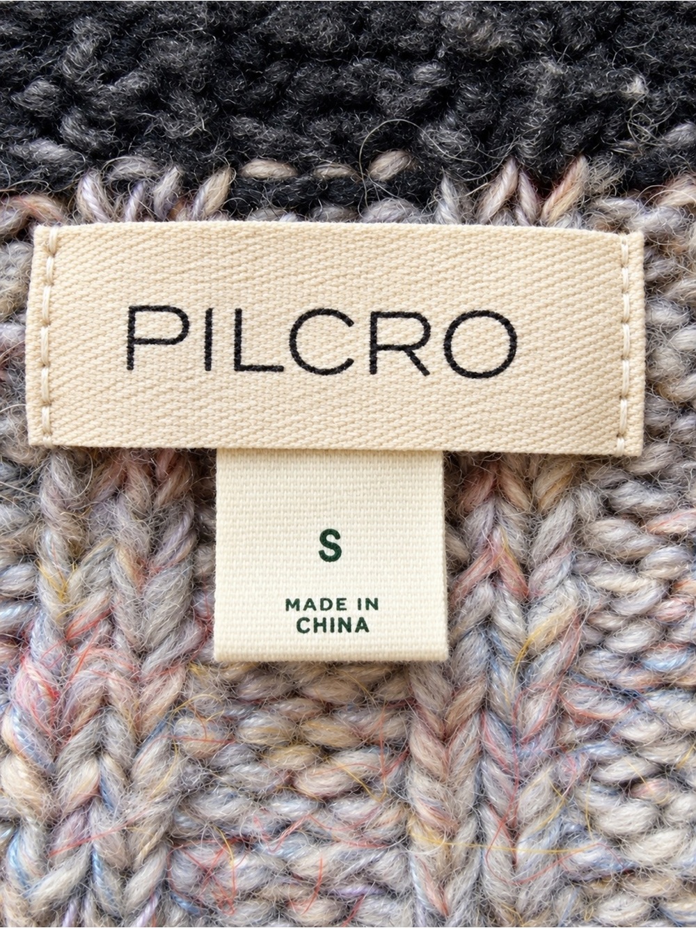 Pilcro By Anthropologie Mash-Up V-Neck Cardigan Sweater Size Small - Picture 5 of 6
